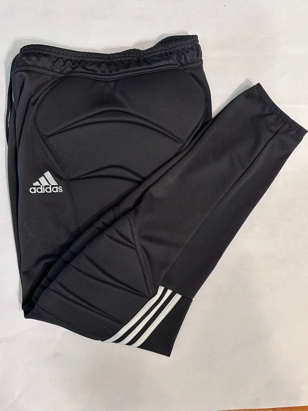 Adidas Tierro Three Stripe Goalie Keeper Unisex Padded Training Pants Size M